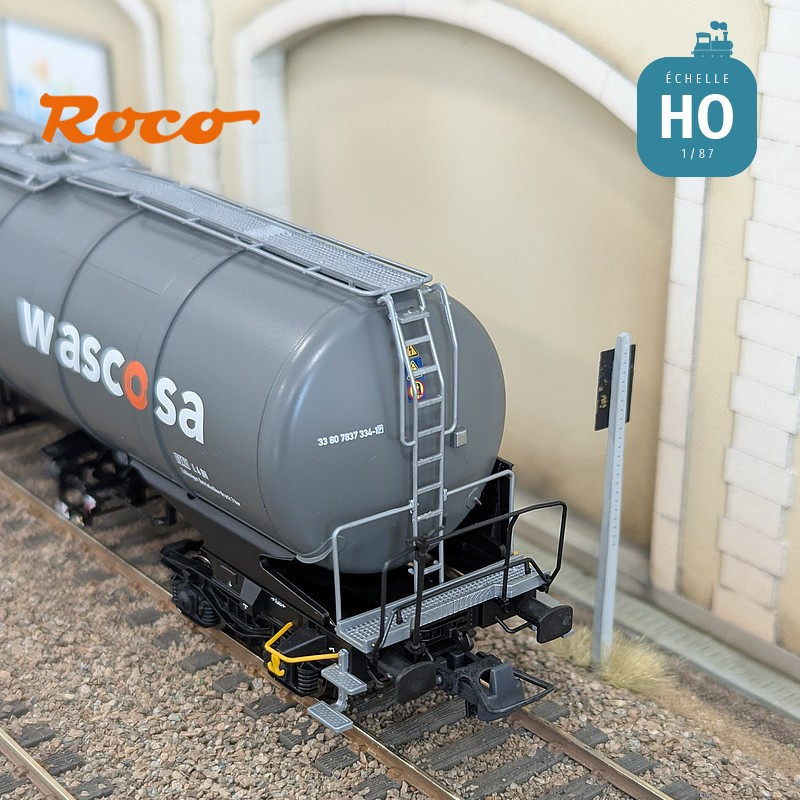 Set de 3 wagons citernes Zacns Wascosa Ep V-VI HO Roco 6600143 - Maketis