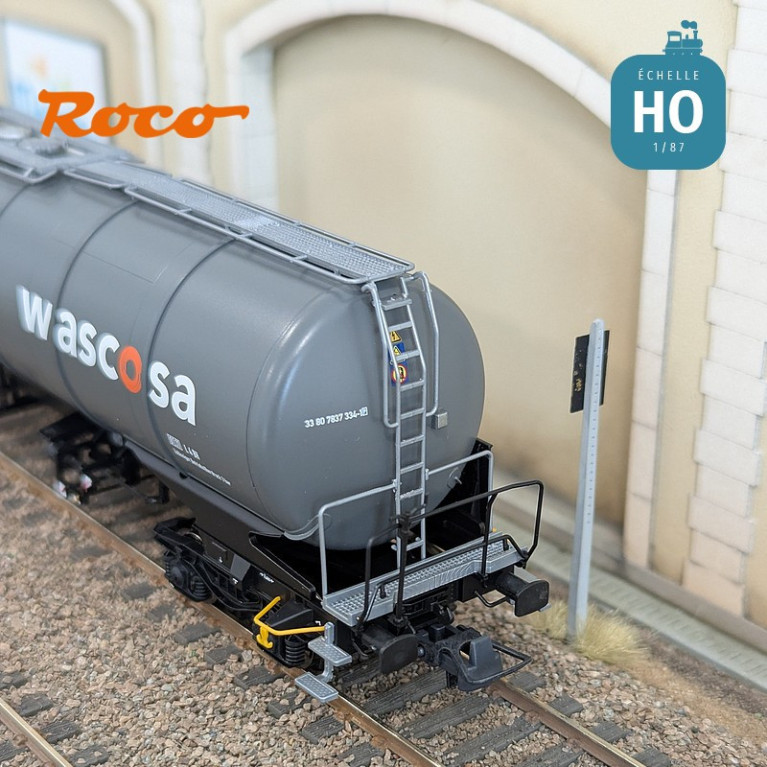 Set de 3 wagons citernes Zacns Wascosa Ep V-VI HO Roco 6600143 - Maketis