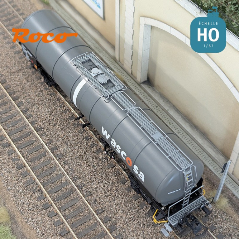 Set de 3 wagons citernes Zacns Wascosa Ep V-VI HO Roco 6600143 - Maketis
