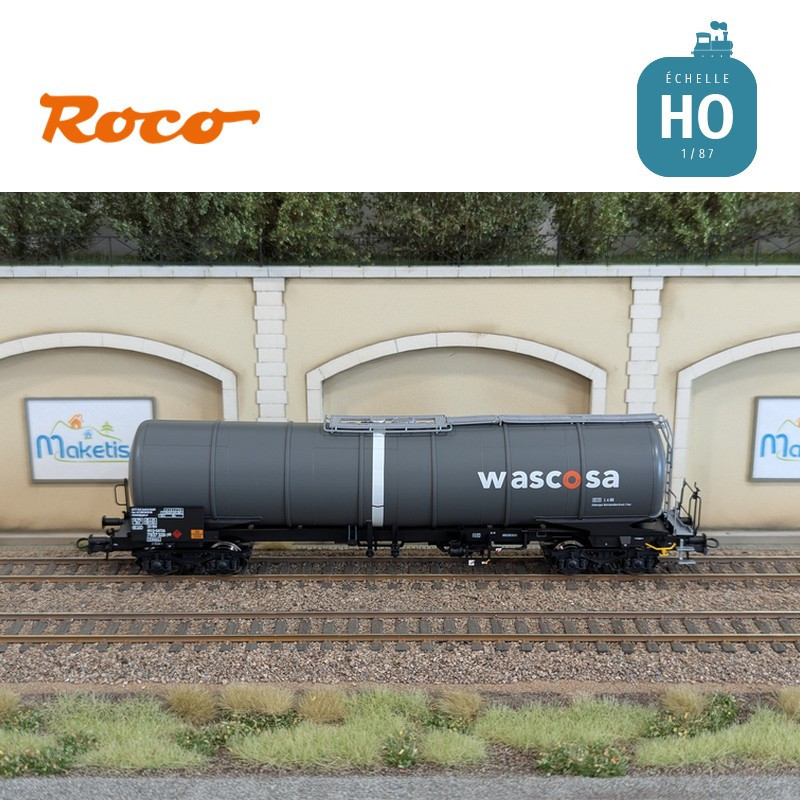 Set de 3 wagons citernes Zacns Wascosa Ep V-VI HO Roco 6600143 - Maketis