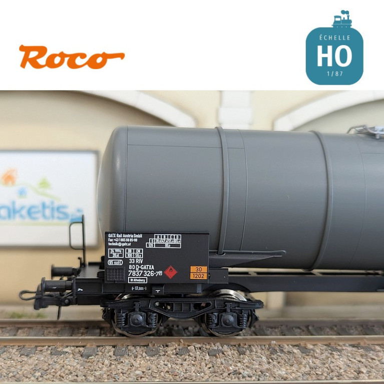 Set de 3 wagons citernes Zacns Wascosa Ep V-VI HO Roco 6600143 - Maketis