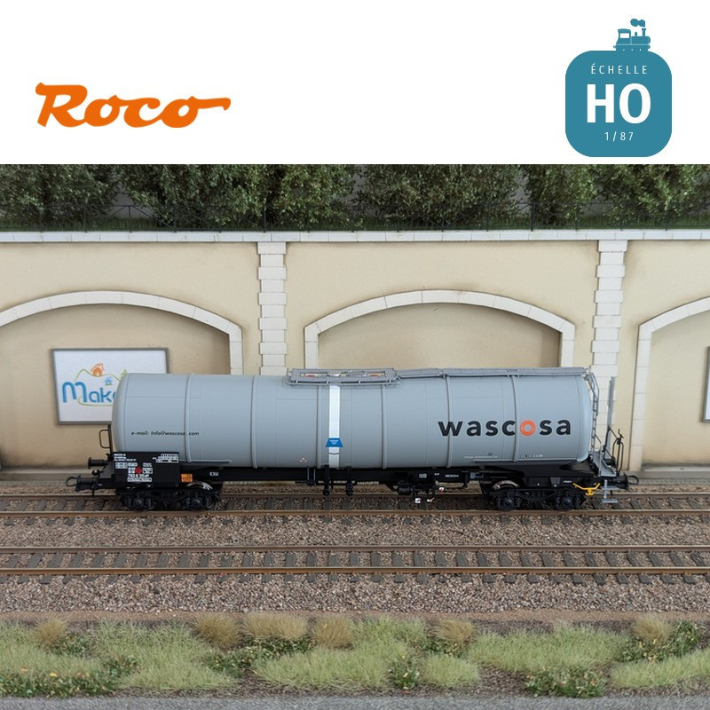 Set de 3 wagons citernes Zacns Wascosa Ep V-VI HO Roco 6600143 - Maketis