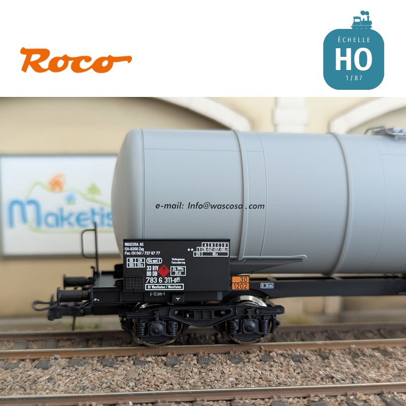 Set de 3 wagons citernes Zacns Wascosa Ep V-VI HO Roco 6600143 - Maketis