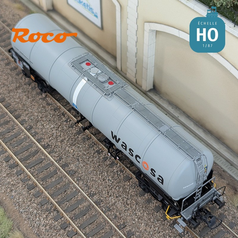 Set de 3 wagons citernes Zacns Wascosa Ep V-VI HO Roco 6600143 - Maketis