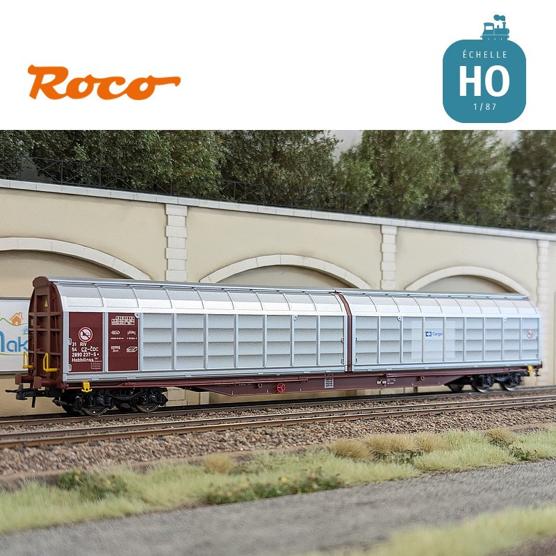 Wagon à parois coulissantes CD Cargo EP VI HO Roco 6600167 - Maketis