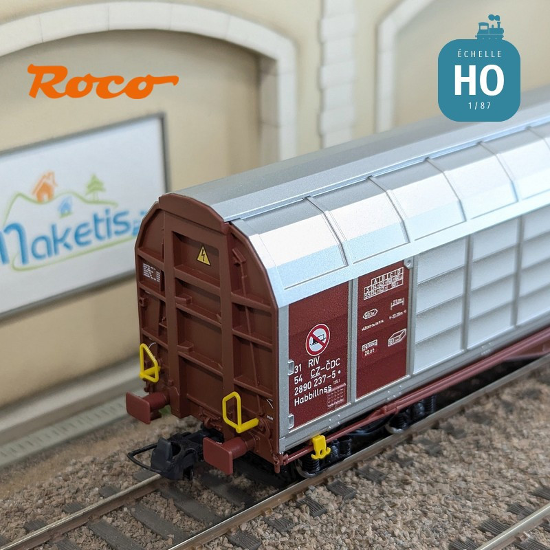 Wagon à parois coulissantes CD Cargo EP VI HO Roco 6600167 - Maketis