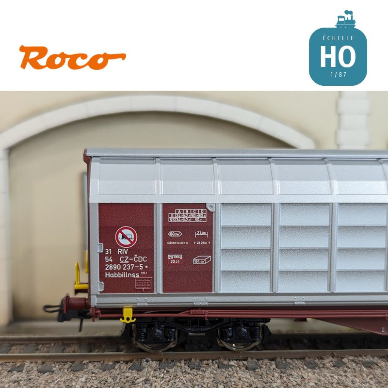 Wagon à parois coulissantes CD Cargo EP VI HO Roco 6600167 - Maketis