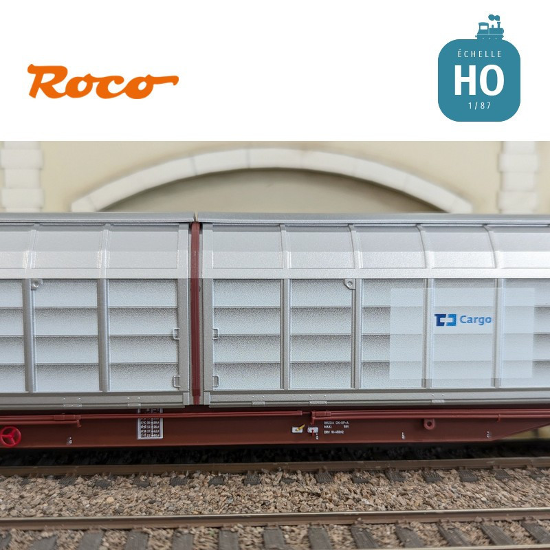 Wagon à parois coulissantes CD Cargo EP VI HO Roco 6600167 - Maketis
