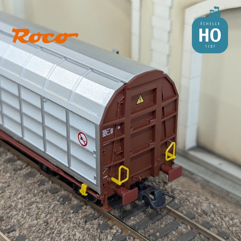 Wagon à parois coulissantes CD Cargo EP VI HO Roco 6600167 - Maketis