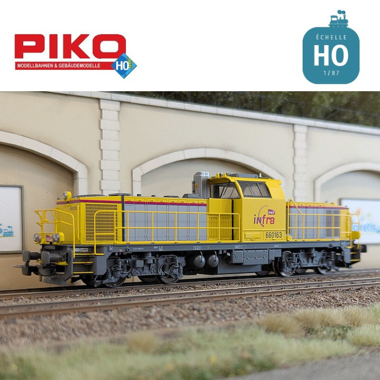 Locomotive diesel BB 60163 INFRA SNCF Ep VI Digital sonore HO Piko 96494 - Maketis