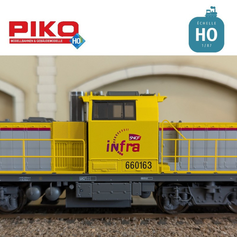 Locomotive diesel BB 60163 INFRA SNCF Ep VI Digital sonore HO Piko 96494 - Maketis