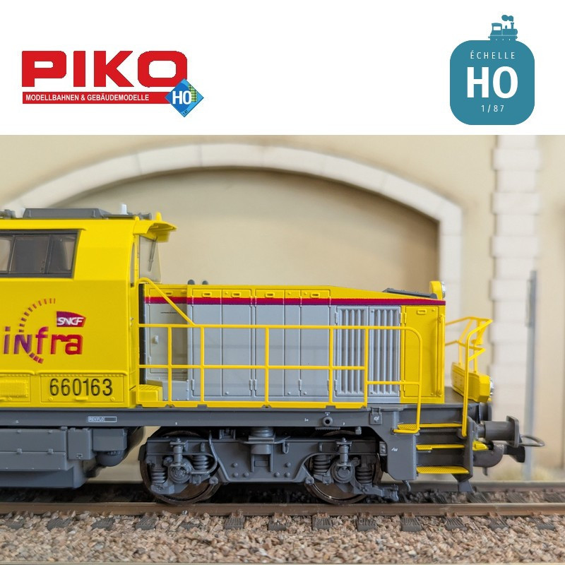 Locomotive diesel BB 60163 INFRA SNCF Ep VI Digital sonore HO Piko 96494 - Maketis