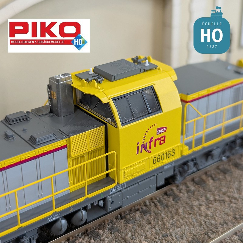 Locomotive diesel BB 60163 INFRA SNCF Ep VI Digital sonore HO Piko 96494 - Maketis