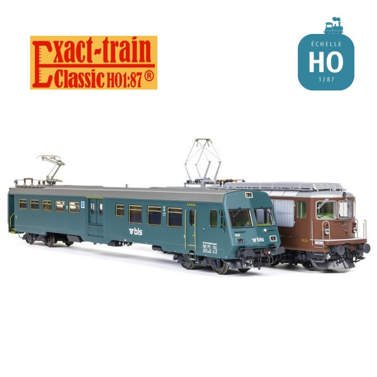 Set de base 5 wagons transport de voitures 1 Talbot (1 BDt, 2 x Sdt et 2 x Sdt avec rampe) BLS Ep VI HO Exact-Train EX25000 - Set de base 5 wagons transport de voitures 1 Talbot (1 BDt, 2 x Sdt et 2 x Sdt avec rampe) BLS Ep VI HO Exact-Train EX25000 -