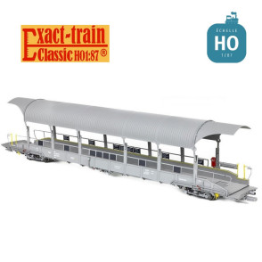 Set de 4 wagons transport de voitures 1 type Sdt Talbot N°1 BLS Ep VI HO Exact-Train EX25001 - Maketis