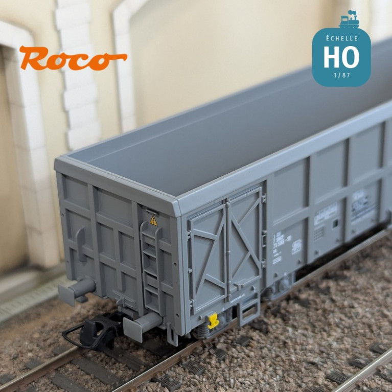 Set de 3 wagons tombereaux Fas SNCF Ep V-VI HO Roco 6600203 - Maketis