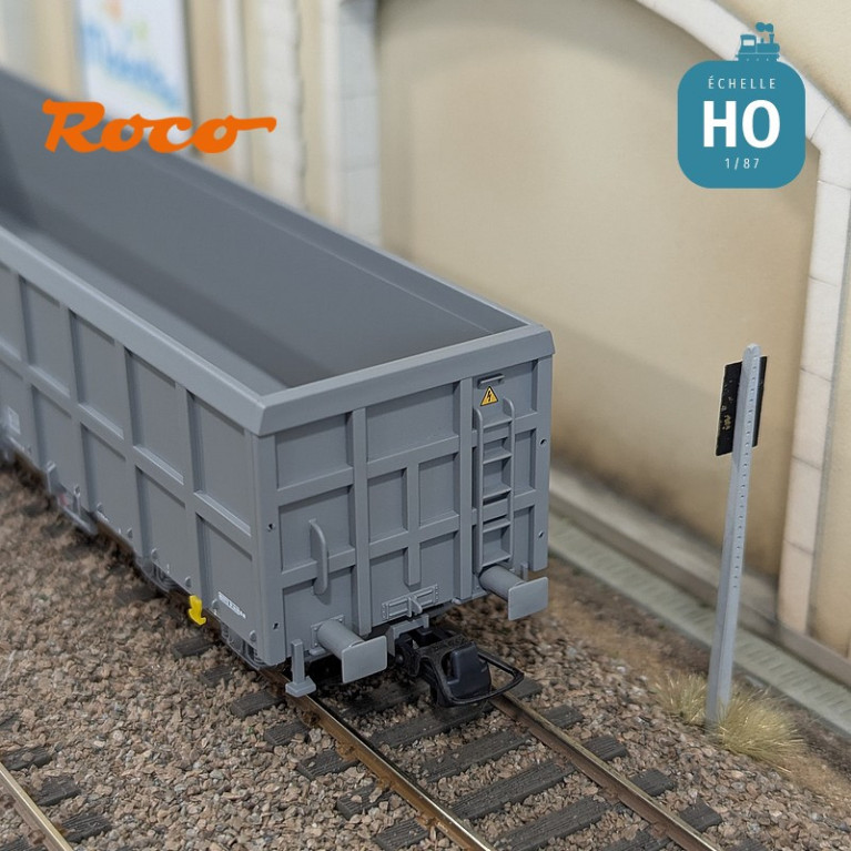 Set de 3 wagons tombereaux Fas SNCF Ep V-VI HO Roco 6600203 - Maketis