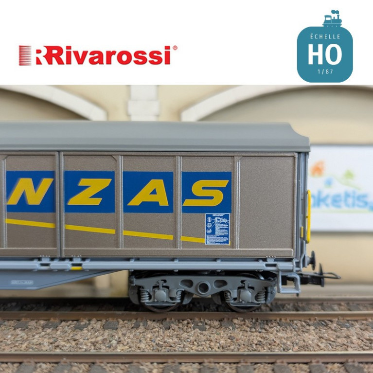 Wagon à parois coulissantes à bogies Habils "Danzas" SBB-CFF Ep V HO Rivarossi HR6649 - Maketis
