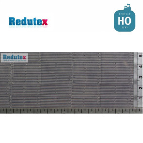 Bardage ondulé zingué gris HO (1/87) Redutex 087TI211 - Maketis