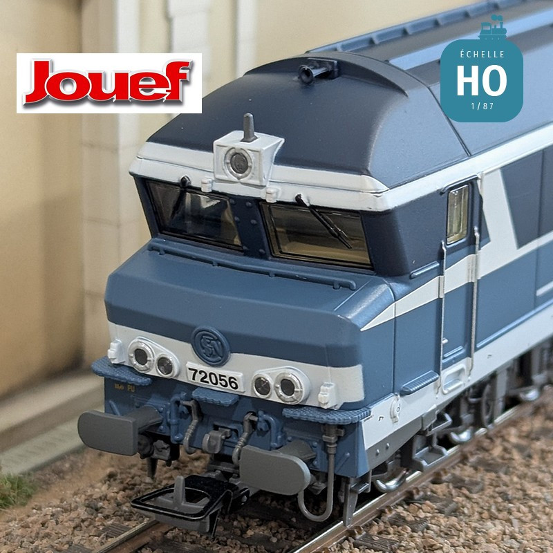 Locomotive diesel CC 72056 "La Bourboule" bleu logo Casquette SNCF Ep V Analogique HO Jouef HJ2621 - Maketis