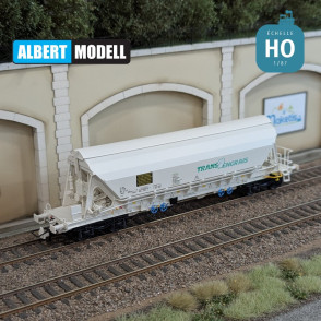 Wagon trémie T84 Tapps Trans Engrais bogies Y25 soudés France Wagons Ep VI HO Albert Modell 065318 - Maketis