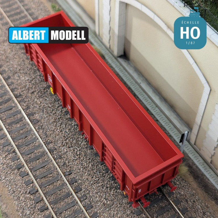 Wagon tombereau à bogies Eas-y rouge ÖBB Ep VI HO Albert Modell 597047 - Maketis Wagon tombereau à bogies Eas-y rouge ÖBB Ep VI HO Albert Modell 597047 - Maketis