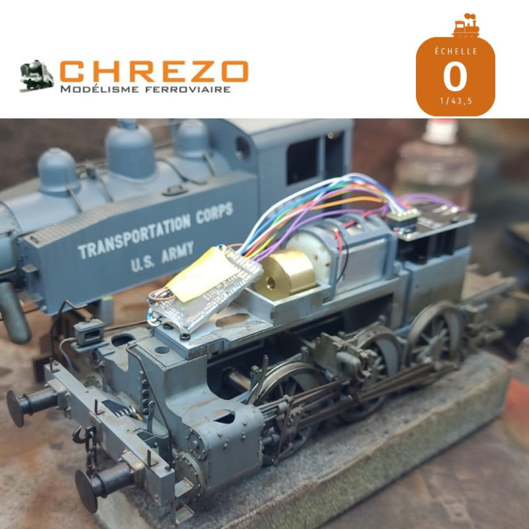 Zimo DCC Sound Kit for locomotive 030TU Chrezo MS450R, 8-pin NEM652 - Maketis