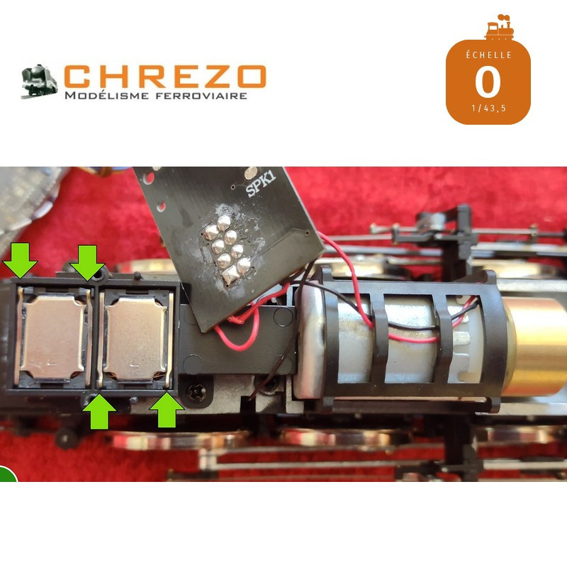Zimo DCC Sound Kit for locomotive 030TU Chrezo MS450R, 8-pin NEM652 - Maketis