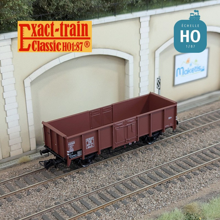 Wagon tombereau UIC II type Omm55 EUROP DB Ep III HO Exact-Train EX23903 - Maketis Wagon tombereau UIC II type Omm55 EUROP DB Ep III HO Exact-Train EX23903 - Maketis