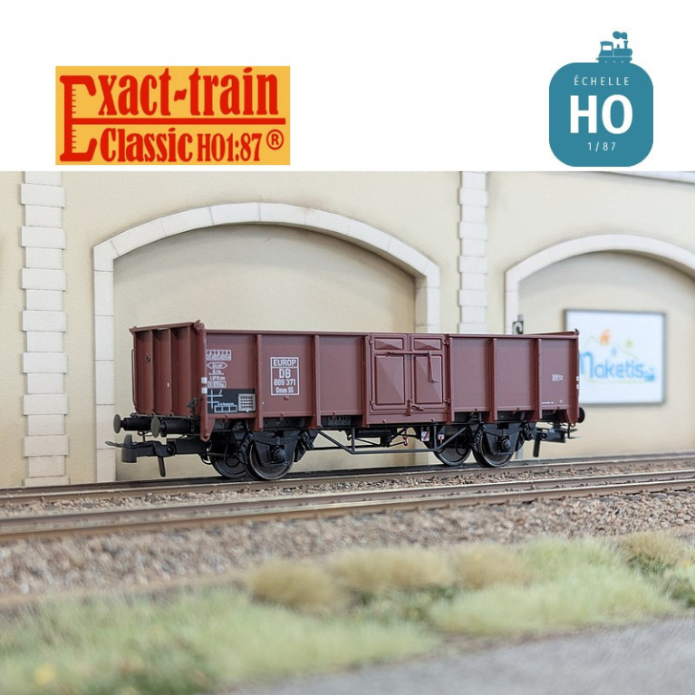 Wagon tombereau UIC II type Omm55 EUROP DB Ep III HO Exact-Train EX23903 - Maketis Wagon tombereau UIC II type Omm55 EUROP DB Ep III HO Exact-Train EX23903 - Maketis