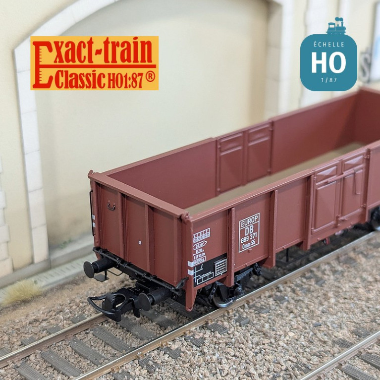 Wagon tombereau UIC II type Omm55 EUROP DB Ep III HO Exact-Train EX23903 - Maketis Wagon tombereau UIC II type Omm55 EUROP DB Ep III HO Exact-Train EX23903 - Maketis
