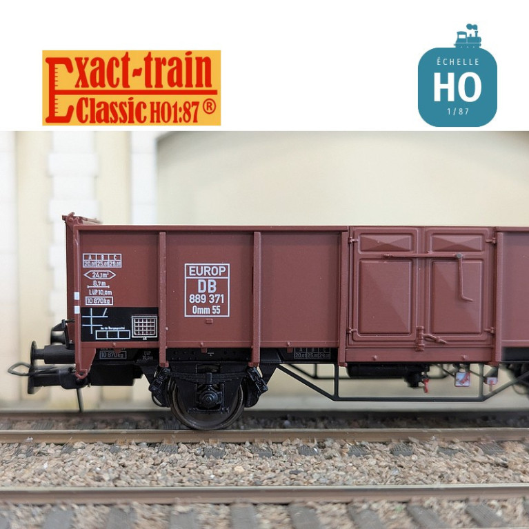 Wagon tombereau UIC II type Omm55 EUROP DB Ep III HO Exact-Train EX23903 - Maketis Wagon tombereau UIC II type Omm55 EUROP DB Ep III HO Exact-Train EX23903 - Maketis