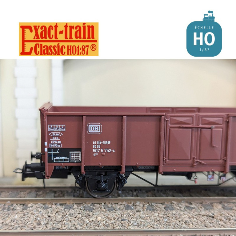 Wagon tombereau UIC II type E040 EUROP DB Ep IVb HO Exact-Train EX23914 - Maketis Wagon tombereau UIC II type E040 EUROP DB Ep IVb HO Exact-Train EX23914 - Maketis
