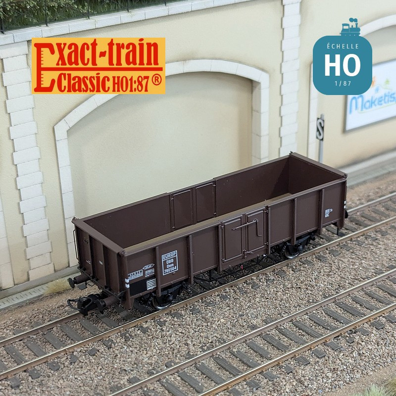 Wagon tombereau UIC II type Omm EUROP OBB Ep III HO Exact-Train EX23964 - Maketis