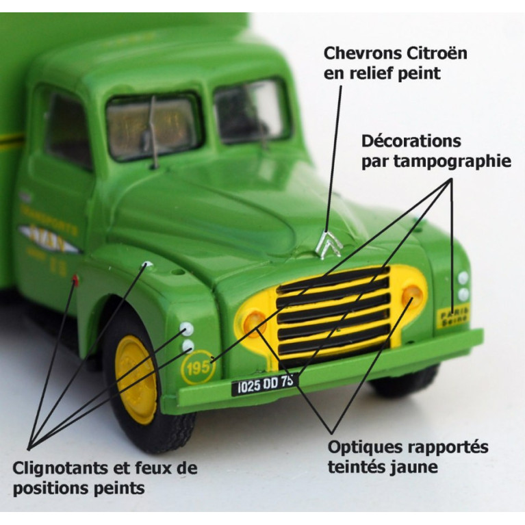 Citroën 55 fourgon Transport Stan HO Route 87 Haxo Modèle RO1007 - Maketis