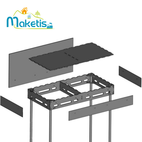 Projet module bois en kit Maketis